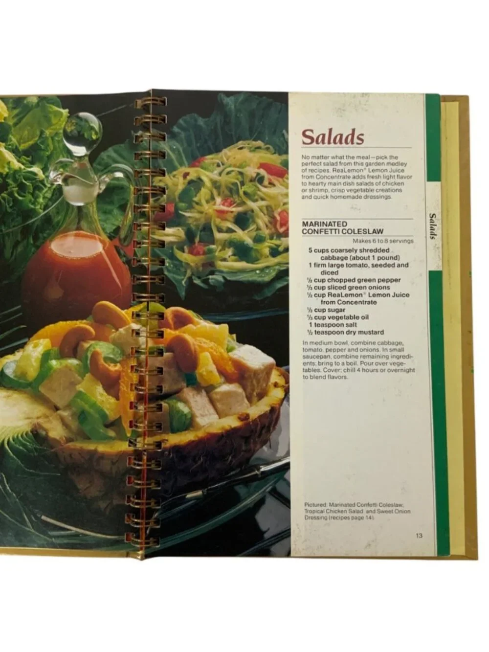 Realemon Recipe Collection Spiral-Bound Cookbook 50th Anniversary Edition 1984